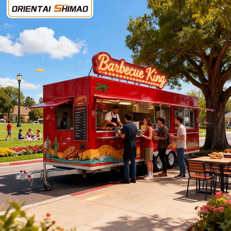 รถเข็นกาแฟ รถพ่วงกาแฟเคลื่อนที่ รถเข็นไฟฟ้าแบบปิด ร้านอาหาร การจัดเลี้ยง รถพ่วงอาหาร ธุรกิจรถบรรทุกอาหาร