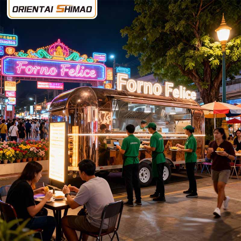 อุปกรณ์รถบรรทุกอาหาร อุปกรณ์ครัวเชิงพาณิชย์ การจัดเลี้ยง รถพ่วงอาหารมือถือ รถบรรทุกอาหาร