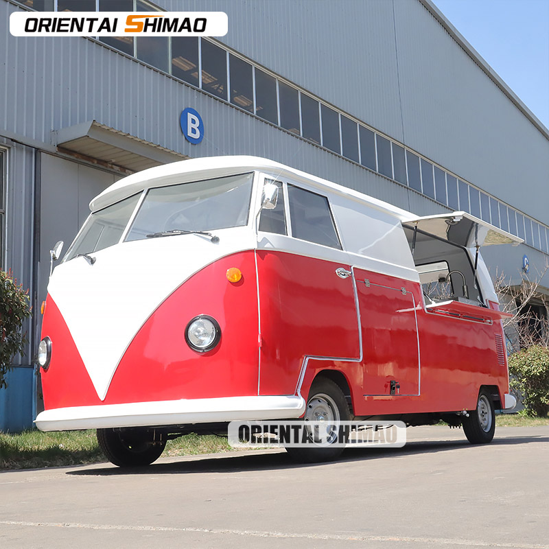 รถบรรทุกอาหาร VW หลังคาสูง