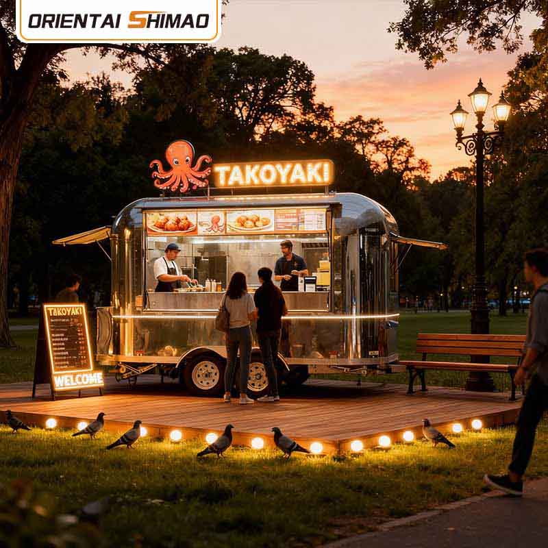 ตัวอย่างไอศกรีม อาหารริมถนน การจัดเลี้ยงบนมือถือ ตัวอย่างอาหาร รถบรรทุกอาหาร