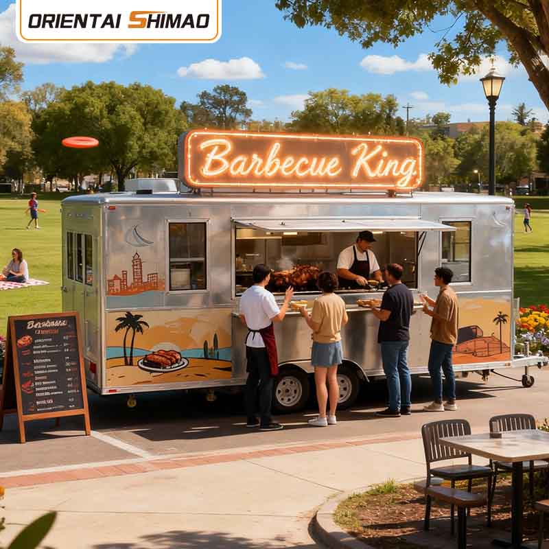 รถพ่วงรถบรรทุกอาหารเคลื่อนที่